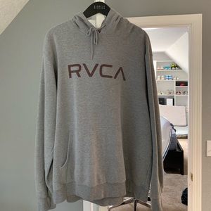 Rvca grey hoodie